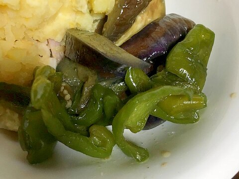 夏野菜の冷やし甘辛炒め